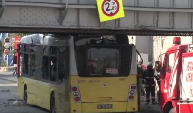 Polisleri taşıyan otobüs kaza yaptı: 6 yaralı