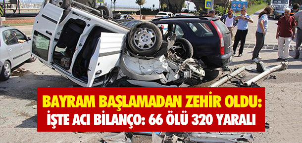 Bayram başlamadan zehir oldu: 66 ölü