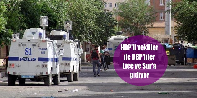 HDP’li vekiller ile DBP’liler Lice ve Sur’a gidiyor