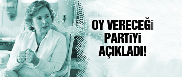 Nazlı Ilıcak, 1 Kasım’da oy vereceği partiyi açıkladı