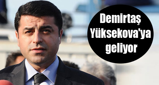 Demirtaş Yüksekova ilçesini ziyaret edecek!