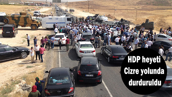 HDP heyeti Cizre yolunda durduruldu