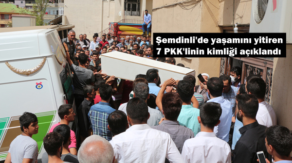 Şemdinli’de yaşamını yitiren 7 PKK’linin kimliği açıklandı