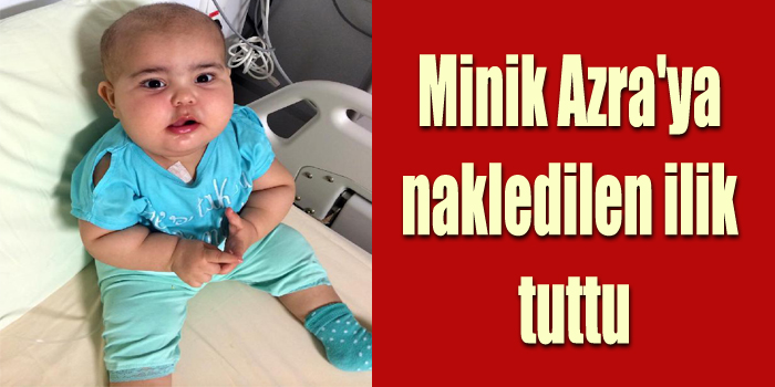 Minik Azra’ya Nakledilen İlik Tuttu