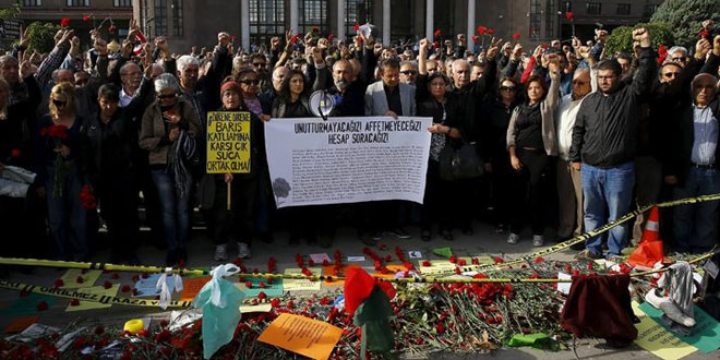 Ankara Katliamı’nın birinci haftasında hayatını kaybedenler anıldı