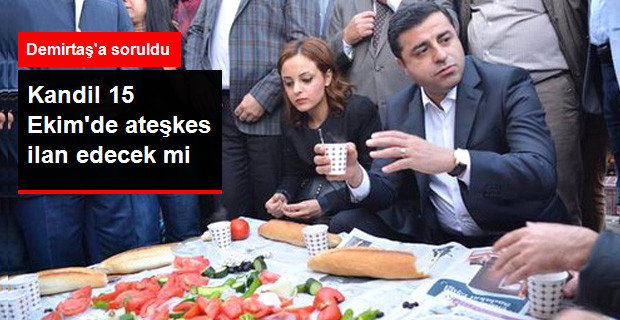 Demirtaş’a Soruldu: Kandil Ateşkes İlan Edecek mi?