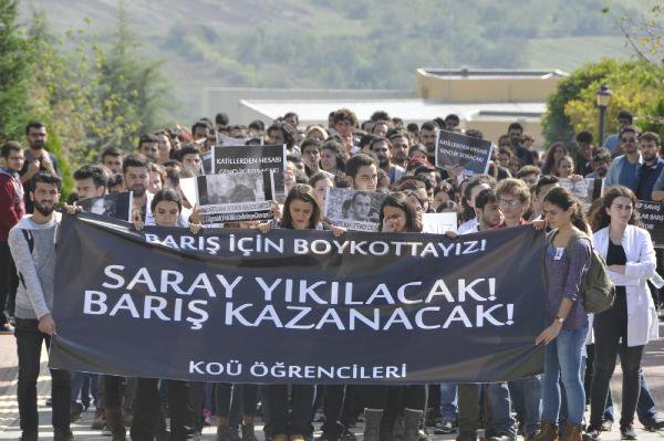 Kocaeli Üniversitesi Öğrencilerinden Ankara’daki Patlamaya Protesto