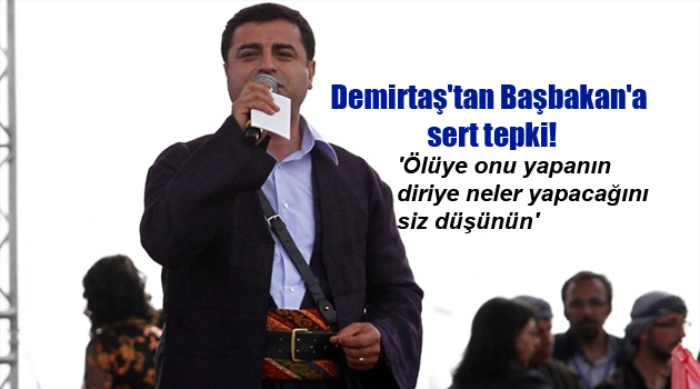 Demirtaş’tan Başbakan’a sert tepki!