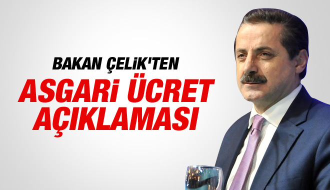 Çelik: ‘Asgari ücret 1 Ocak itibariyle 1300 lira olacak’