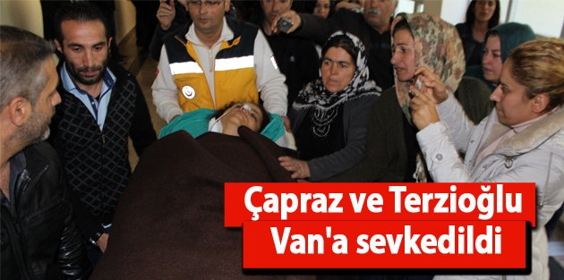 Çapraz ve Terzioğlu Van’a sevkedildi