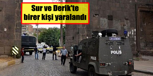 Sur ve Derik’te birer kişi yaralandı