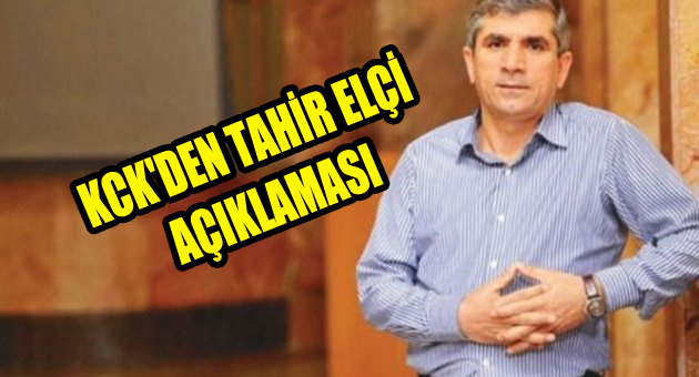 KCK’den Tahir Elçi açıklaması