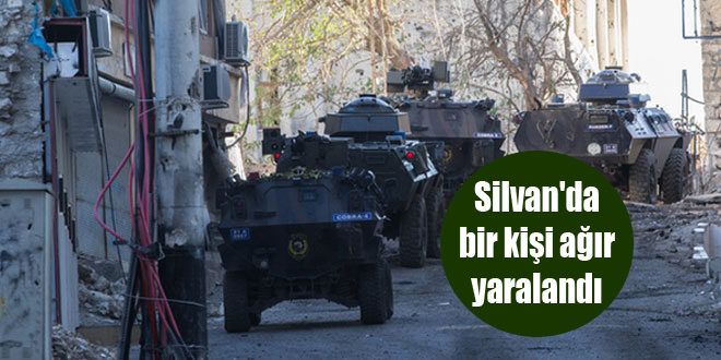 Silvan’da bir kişi ağır yaralandı