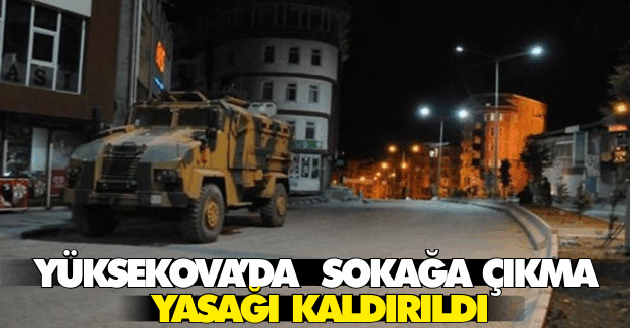 Yüksekova’da yasak kaldırıldı