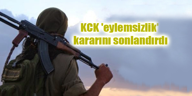 KCK ‘eylemsizlik’ kararını sonlandırdı