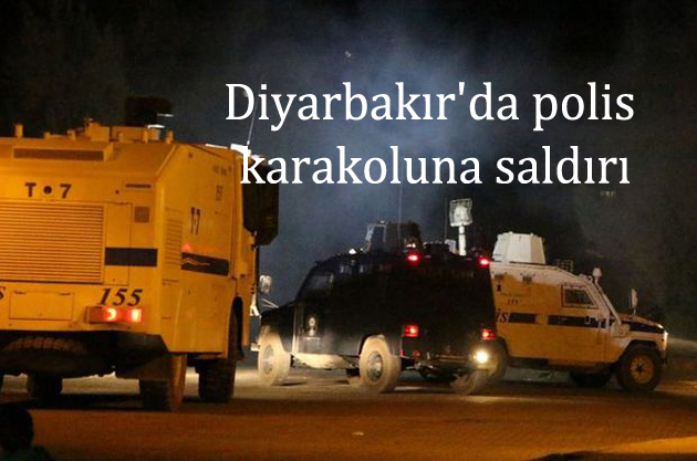 Diyarbakır’da polis karakoluna saldırı