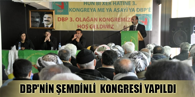 DBP’nin Şemdinli Kongresi Yapıldı