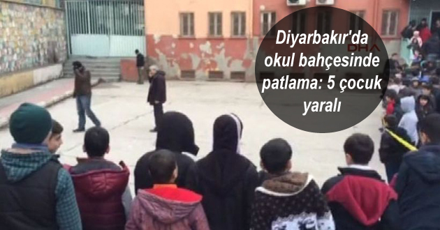 Diyarbakır’da okul bahçesinde patlama: 5 çocuk yaralı