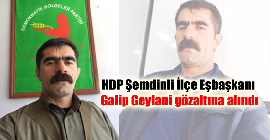 HDP Şemdinli İlçe Eşbaşkanı Galip Geylani gözaltına alındı