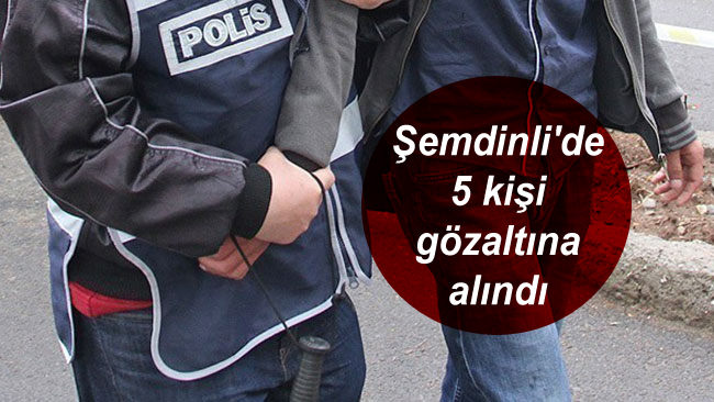 Şemdinli’de 5 kişi gözaltına alındı