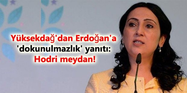 Yüksekdağ’dan Erdoğan’a ‘dokunulmazlık’ yanıtı: Hodri meydan!