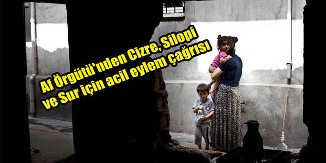 Af Örgütü’nden Cizre, Silopi ve Sur için acil eylem çağrısı