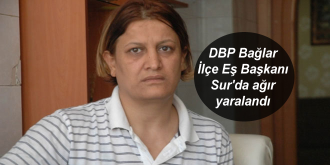 DBP Bağlar İlçe Eş Başkanı Sur’da ağır yaralandı