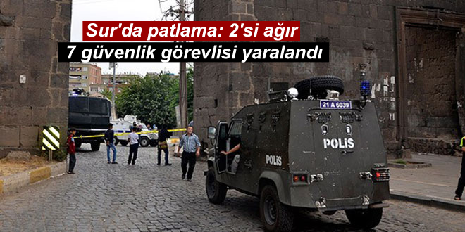 Sur’da patlama: 2’si ağır 7 asker yaralandı