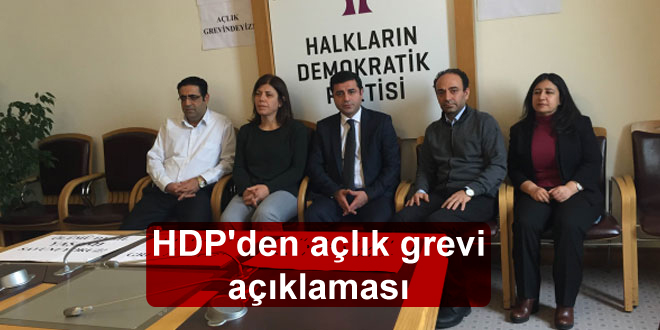 HDP’den açlık grevi açıklaması