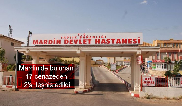 Mardin’de bulunan 17 cenazeden 2’si teşhis edildi