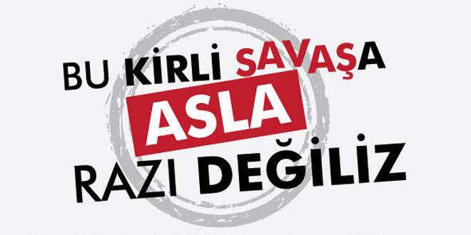 200’ü aşkın isimden ‘Suriye’de Savaşa Hayır’ bildirisi