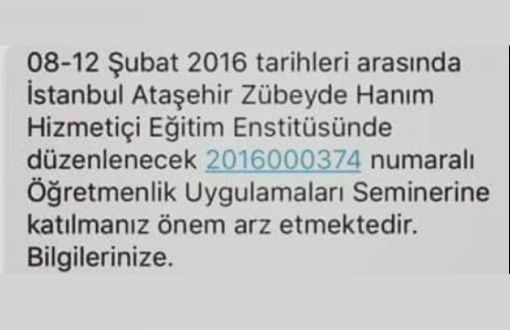 MEB’den İdil’deki öğretmenlere ‘İstanbul’a gidin’ mesajı