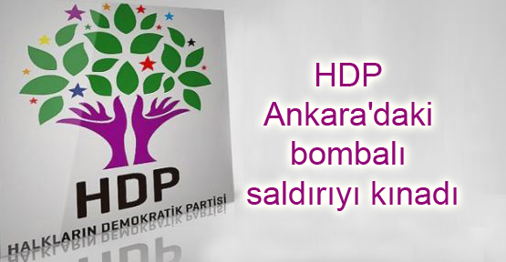 HDP Ankara’daki bombalı saldırıyı kınadı