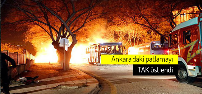 Ankara eylemini TAK üstlendi