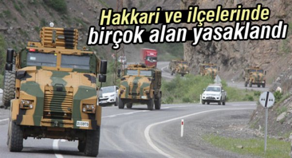 Hakkari’nin üç ilçesinde ‘özel güvenlik bölgesi’