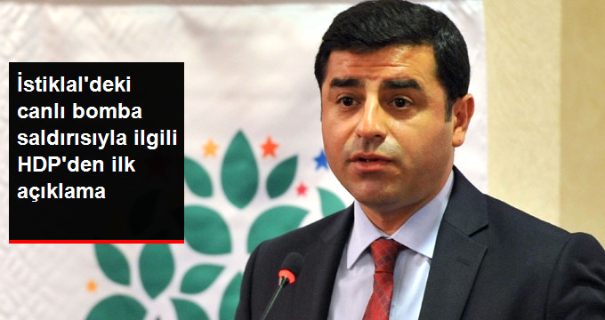 HDP: İstanbul’daki bombalı saldırıyı lanetliyoruz