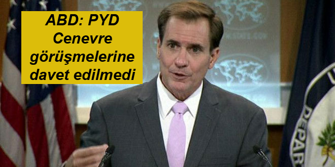 ABD: PYD Cenevre görüşmelerine davet edilmedi