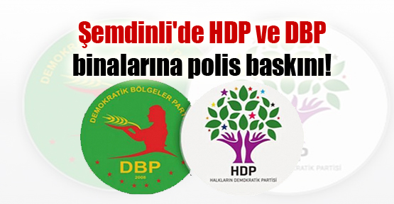 Şemdinli’de HDP ve DBP’ye polis baskını