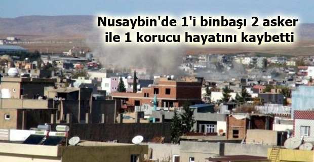 Nusaybin’de 1’i binbaşı 2 asker ile 1 korucu hayatını kaybetti