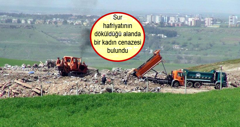 Sur hafriyatının döküldüğü alanda bir kadın cenazesi bulundu