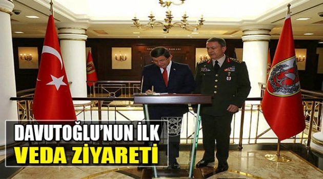 Davutoğlu veda ziyaretlerine başladı