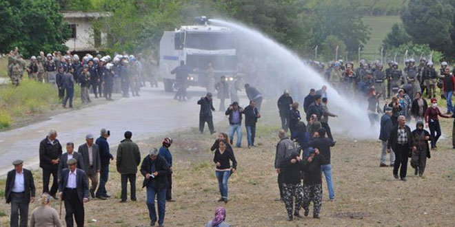 Maraş’ta sığınmacı kampı protestosuna müdahale