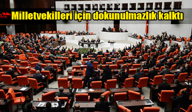 Milletvekilleri için dokunulmazlık kalktı