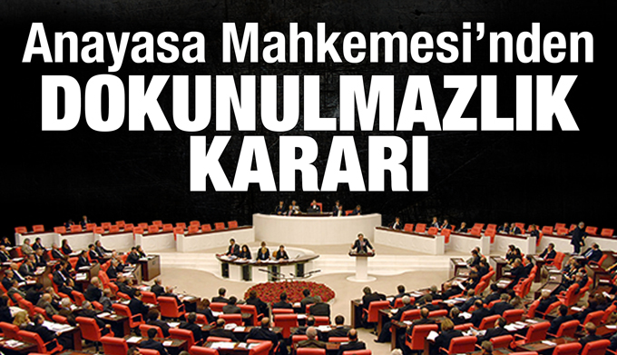 Anayasa Mahkemesi dokunulmazlık başvurusunu reddetti