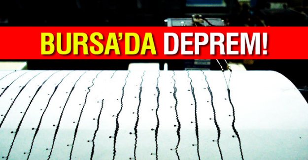 Bursa’da 4.6 büyüklüğünde deprem