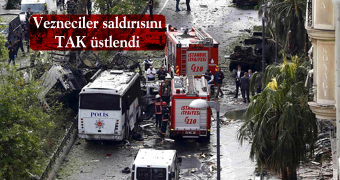 Vezneciler saldırısını TAK üstlendi