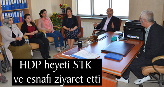 HDP heyeti STK ve esnafı ziyaret etti