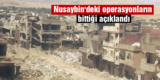 Nusaybin’deki operasyonların bittiği açıklandı