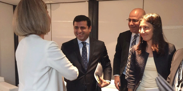 Demirtaş, AB temsilcisi Mogherini ve AP Başkanı Schulz ile görüştü