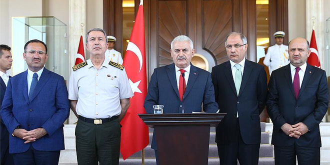 Yıldırım: 161 ölü, bin 440 yaralı, 2 bin 839 gözaltı var